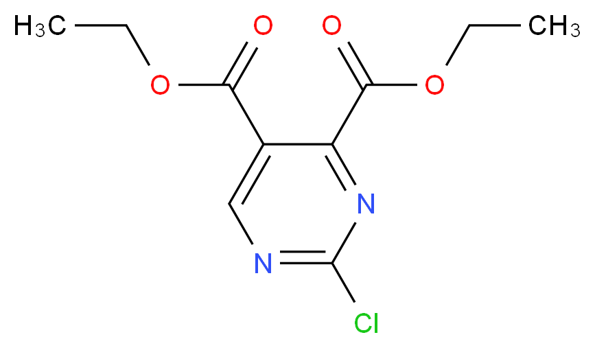 4,5-diethyl 2-chloropyrimidine-4,5-dicarboxylate_分子结构_CAS_90794-84-6