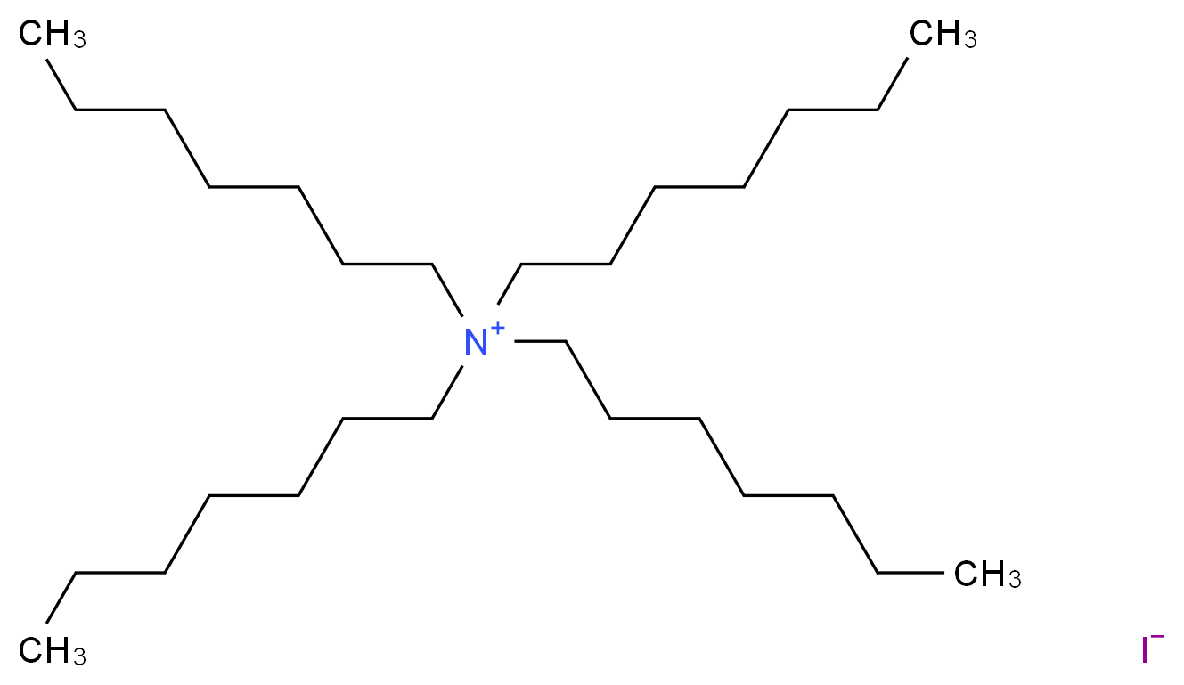 四正庚基碘化铵_分子结构_CAS_3535-83-9)