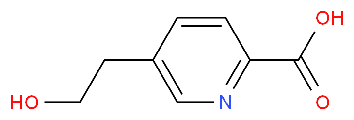 5-(2-hydroxyethyl)pyridine-2-carboxylic acid_分子结构_CAS_98353-08-3
