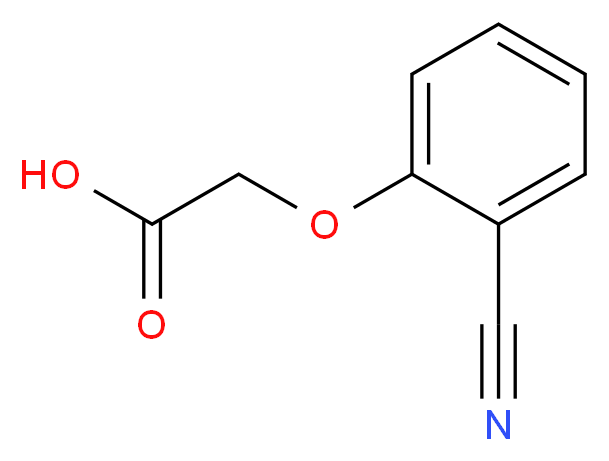 2-(2-cyanophenoxy)acetic acid_分子结构_CAS_6574-95-4