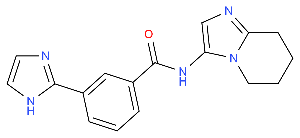 3-(1H-imidazol-2-yl)-N-(5,6,7,8-tetrahydroimidazo[1,2-a]pyridin-3-yl)benzamide_分子结构_CAS_)