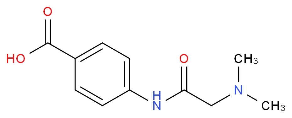 4-[(N,N-dimethylglycyl)amino]benzoic acid hydrochloride_分子结构_CAS_302601-81-6)