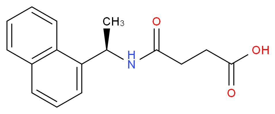 (R)-(+)-N-[1-(1-萘基)乙基]琥珀酰胺酸_分子结构_CAS_78681-09-1)