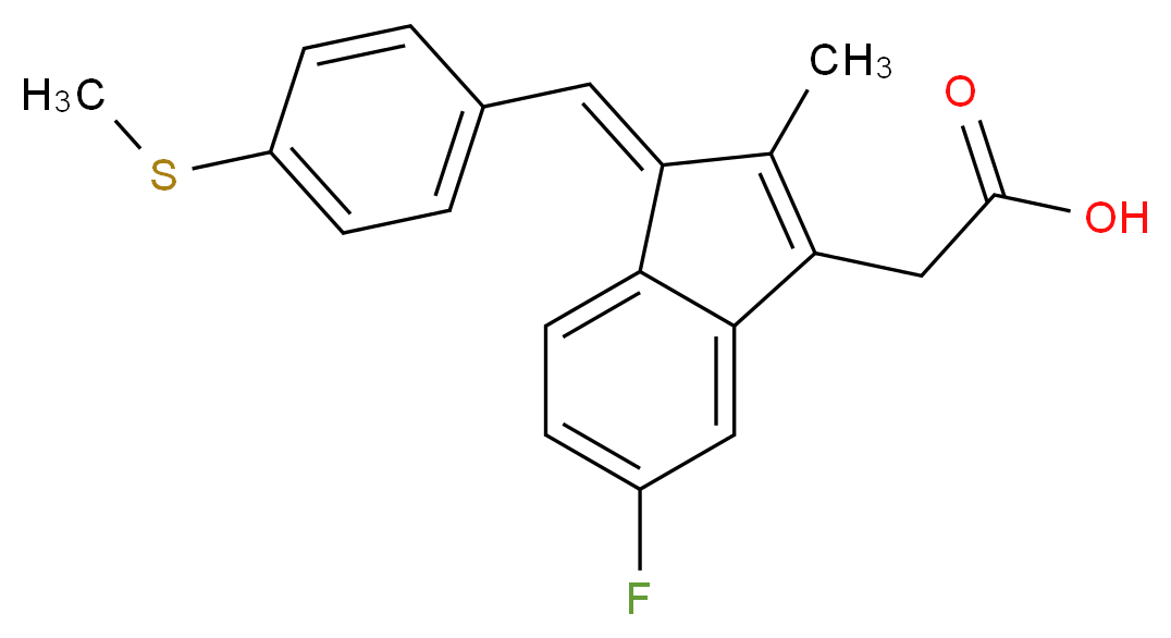 Sulindac sulfide_分子结构_CAS_32004-67-4)