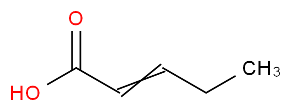 (2E)-pent-2-enoic acid_分子结构_CAS_13991-37-2