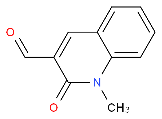 1-methyl-2-oxo-1,2-dihydroquinoline-3-carbaldehyde_分子结构_CAS_)