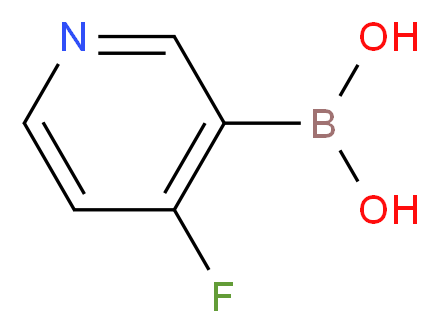 4-Fluoropyridine-3-boronic acid_分子结构_CAS_860626-80-8)