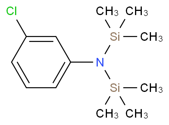3-chloro-N,N-bis(trimethylsilyl)aniline_分子结构_CAS_7522-27-2