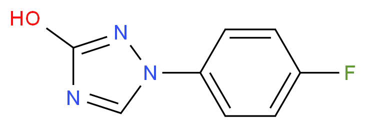 1-(4-Fluorophenyl)-3-hydroxy-1H-1,2,4-triazole_分子结构_CAS_42158-50-9)