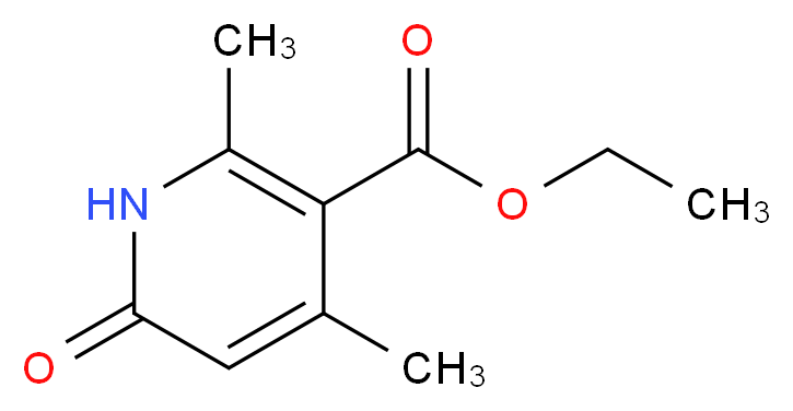 ethyl 2,4-dimethyl-6-oxo-1,6-dihydropyridine-3-carboxylate_分子结构_CAS_36853-14-2)