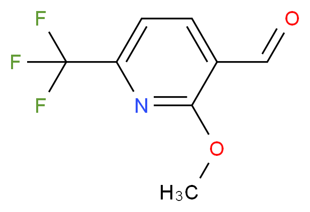 2-methoxy-6-(trifluoromethyl)pyridine-3-carbaldehyde_分子结构_CAS_944904-45-4