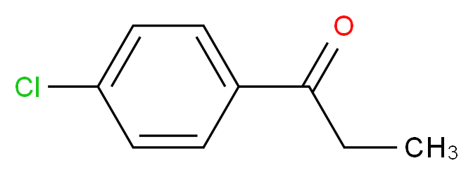 4'-Chloropropiophenone_分子结构_CAS_6285-05-8)