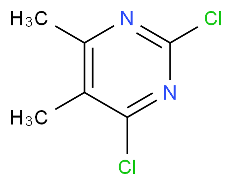2,4-dichloro-5,6-dimethylpyrimidine_分子结构_CAS_1780-32-1