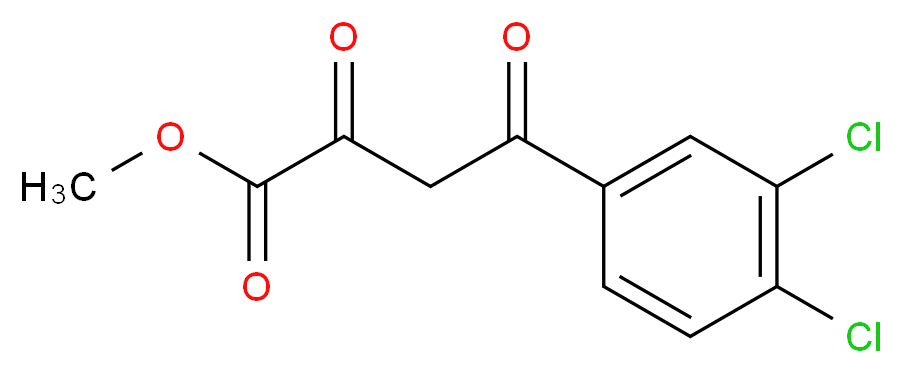 methyl 4-(3,4-dichlorophenyl)-2,4-dioxobutanoate_分子结构_CAS_374679-63-7