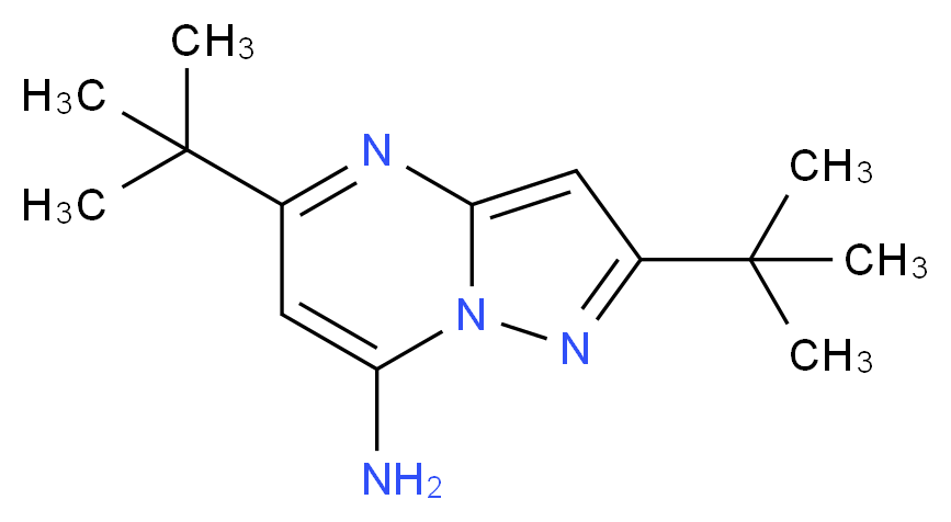 2,5-Di-tert-butyl-pyrazolo[1,5-a]pyrimidin-7-ylamine_分子结构_CAS_)