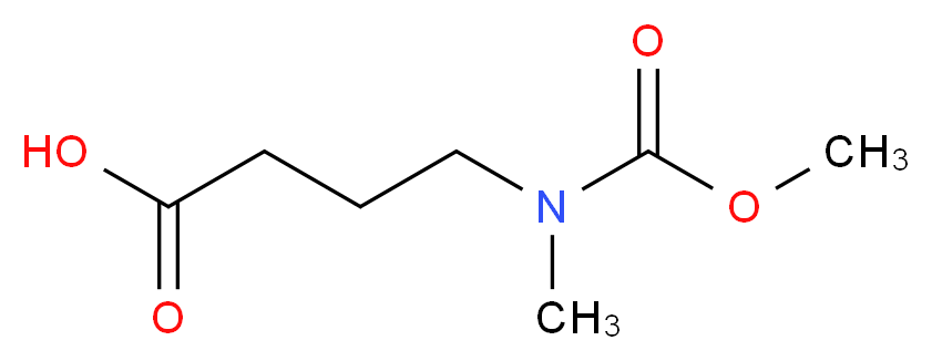 4-[(methoxycarbonyl)(methyl)amino]butanoic acid_分子结构_CAS_)