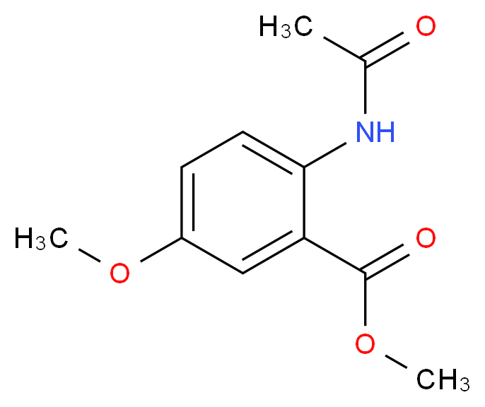 METHYL 5-METHOXY-N-ACETYLANTHRANILATE_分子结构_CAS_39495-36-8)