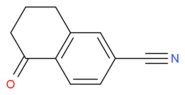 6-Cyano-1-tetralone_分子结构_CAS_90401-84-6)