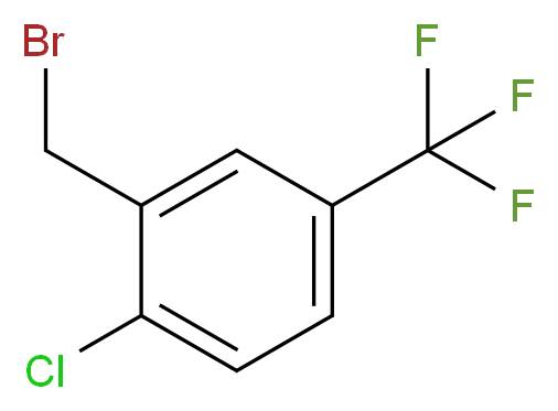 2-氯-5-(三氟甲基)苄基溴_分子结构_CAS_237761-77-2)