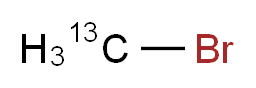 溴甲烷-13C_分子结构_CAS_51624-21-6)