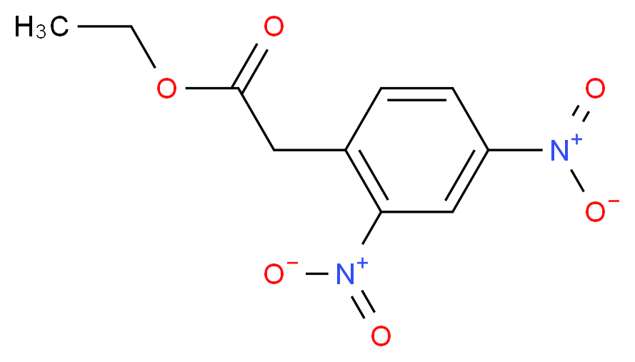 ethyl 2-(2,4-dinitrophenyl)acetate_分子结构_CAS_68084-17-3