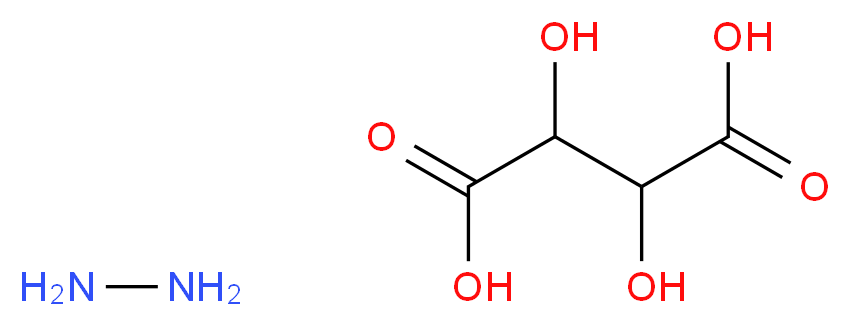 2,3-dihydroxybutanedioic acid; hydrazine_分子结构_CAS_634-62-8