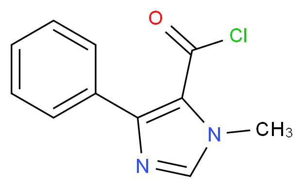 1-METHYL-4-PHENYL-1H-IMIDAZOLE-5-CARBONYL CHLORIDE_分子结构_CAS_655253-59-1)