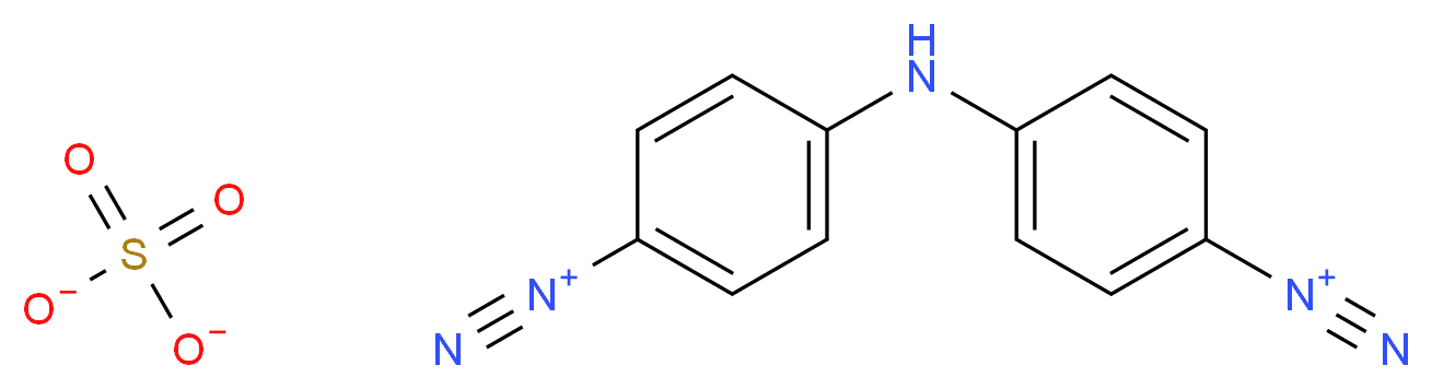 4-{[4-(diazyn-1-ium-1-yl)phenyl]amino}benzene-1-diazonium sulfate_分子结构_CAS_27990-92-7