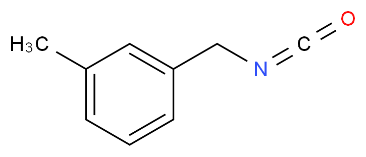 1-(isocyanatomethyl)-3-methylbenzene_分子结构_CAS_61924-25-2