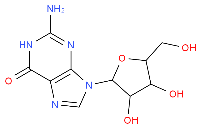 9-&beta;-D-ARABINOFURANOSYLGUANINE_分子结构_CAS_38819-10-2)