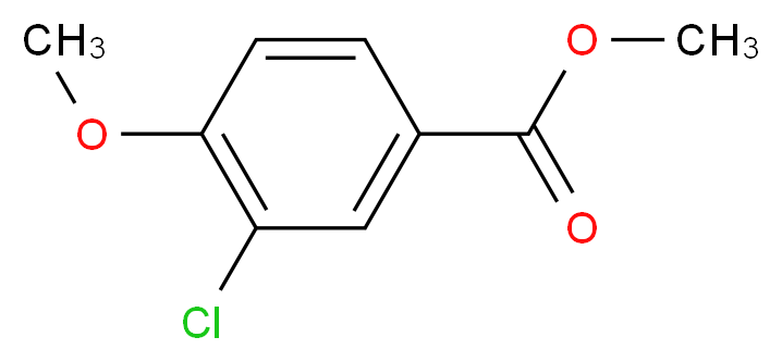 3-氯-4-甲氧基苯甲酸甲酯_分子结构_CAS_37908-98-8)