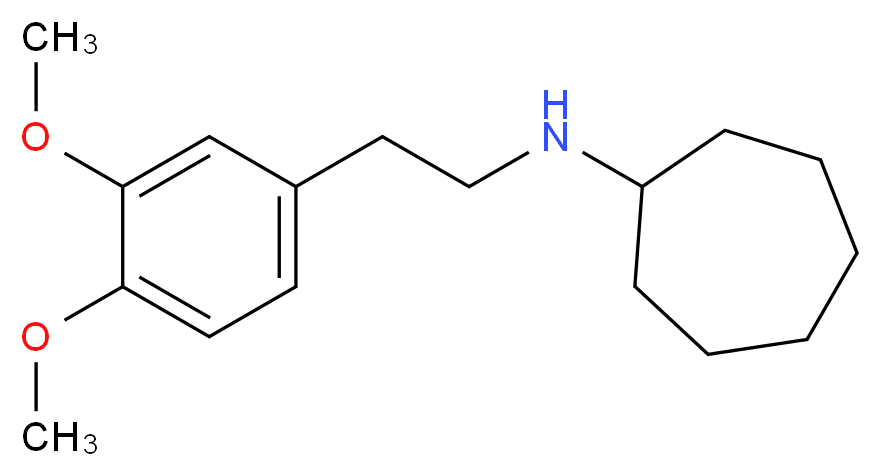 N-[2-(3,4-dimethoxyphenyl)ethyl]cycloheptanamine_分子结构_CAS_353772-45-9)