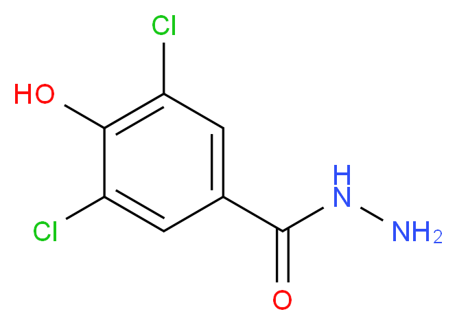 3,5-Dichloro-4-hydroxybenzohydrazide_分子结构_CAS_23964-29-6)