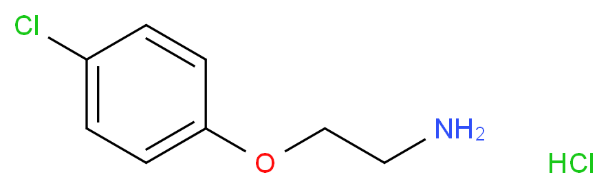 2-(4-chlorophenoxy)ethanamine hydrochloride_分子结构_CAS_28769-06-4)