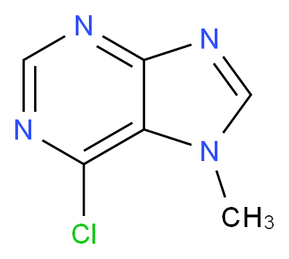 6-Chloro-7-methyl-7H-purine_分子结构_CAS_)