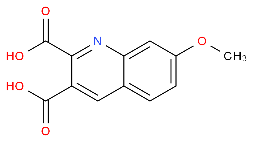 7-METHOXYQUINOLINE-2,3-DICARBOXYLIC ACID_分子结构_CAS_948290-89-9)