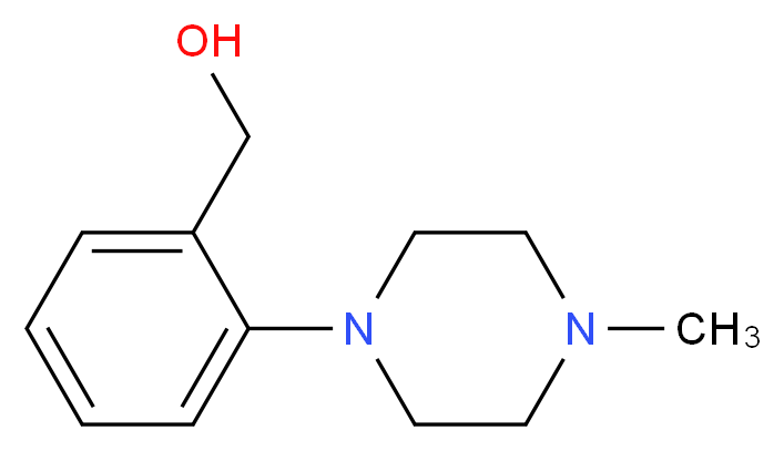 2-(4-Methylpiperazin-1-yl)benzyl alcohol 97%_分子结构_CAS_123987-12-2)