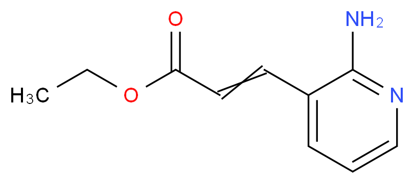 ethyl 3-(2-aminopyridin-3-yl)prop-2-enoate_分子结构_CAS_104830-01-5