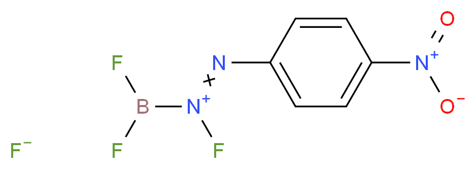 1-(difluoroboranyl)-1-fluoro-2-(4-nitrophenyl)diazenium fluoride_分子结构_CAS_456-27-9