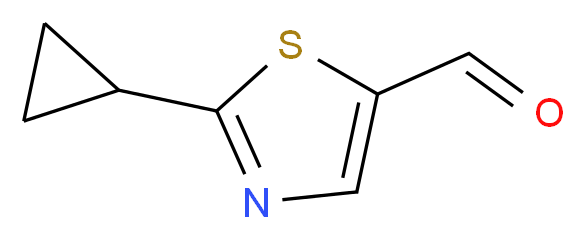 2-Cyclopropyl-1,3-thiazole-5-carboxaldehyde_分子结构_CAS_877385-86-9)