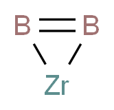 1,2-dibora-3-zirconacycloprop-1-ene_分子结构_CAS_12045-64-6