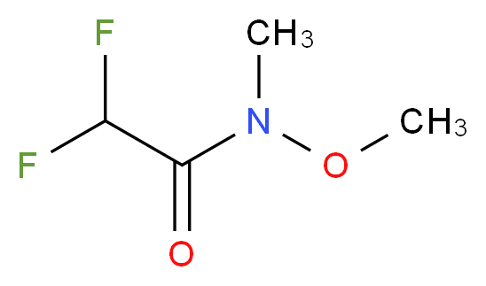 2,2-二氟-N-甲氧基-N-甲基乙酰胺_分子结构_CAS_142492-01-1)