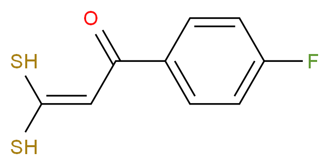 1-(4-Fluorobenzoyl)ethylene-2,2-dithiol 97%_分子结构_CAS_67259-61-4)