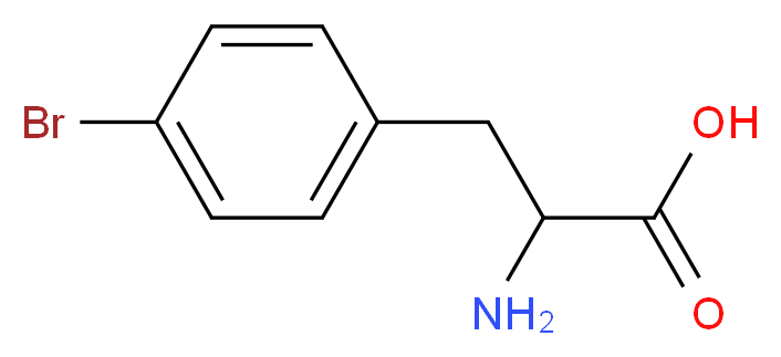 对溴-DL-苯丙氨酸_分子结构_CAS_14091-15-7)