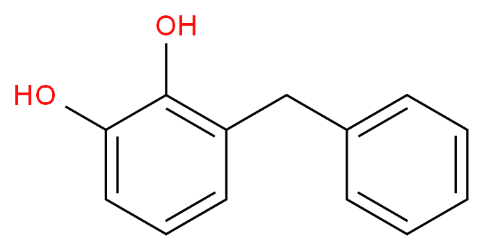 3-benzylbenzene-1,2-diol_分子结构_CAS_70764-01-1