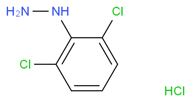 2,6-Dichlorophenylhydrazine hydrochloride_分子结构_CAS_50709-36-9)