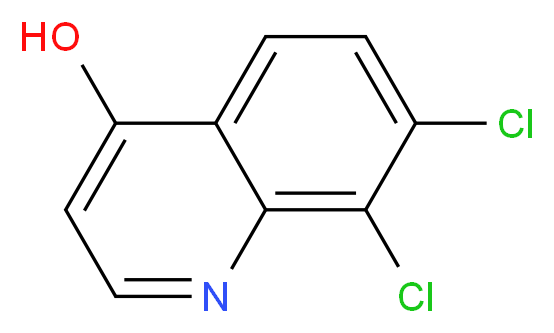 7,8-DICHLORO-4-HYDROXYQUINOLINE_分子结构_CAS_871217-91-3)