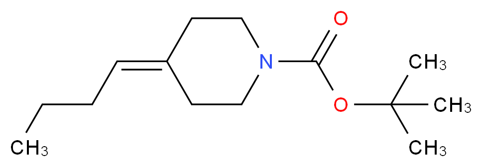 tert-Butyl 4-butylidenepiperidine-1-carboxylate_分子结构_CAS_1198287-32-9)