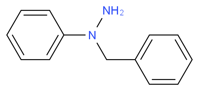 1-benzyl-1-phenylhydrazine_分子结构_CAS_614-31-3