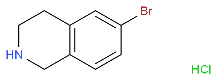 6-bromo-1,2,3,4-tetrahydroisoquinoline hydrochloride_分子结构_CAS_215798-19-9